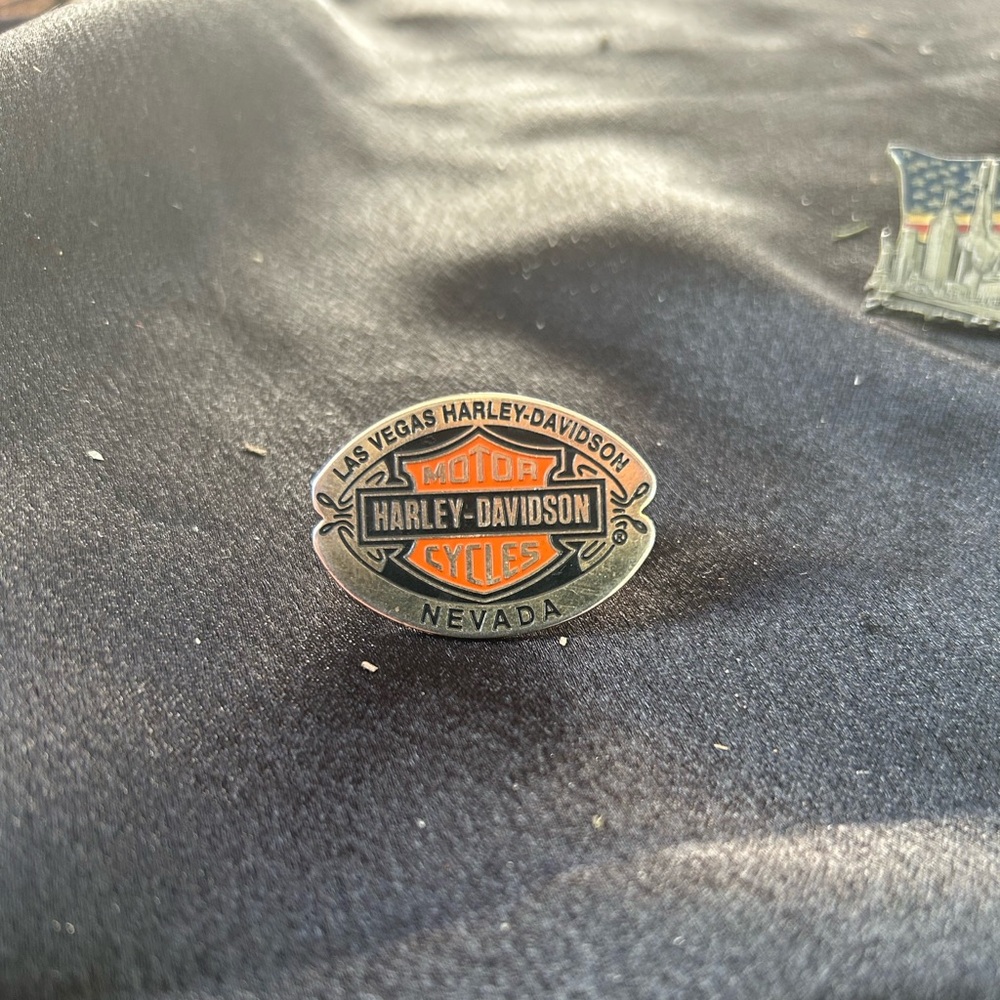 Harley-Davidson Silver and Orange Nevada Pin